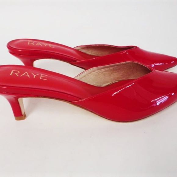 RAYE Mules Blanka Red Patent Leather - Picture 2 of 6